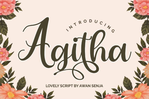 Agitha: A Versatile Handwritten Font for Modern Design