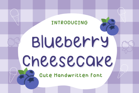 Blueberry Cheesecake: A Versatile Handwritten Font for Creative and Practical Use