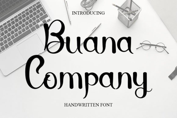 Buana Company: A Delicate Handwritten Font for Romantic and Personalized Designs