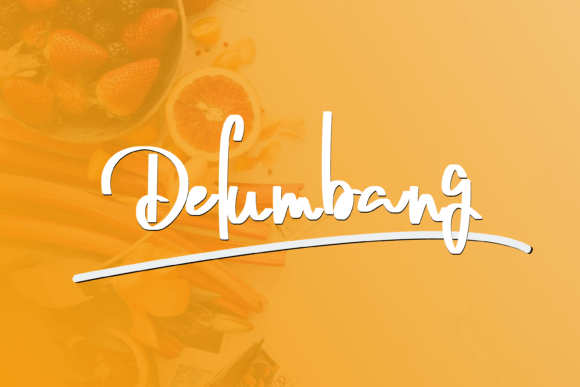 Delumbang: A Handwritten Script Font for Versatile Design