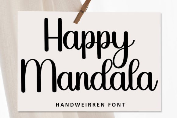 Happy Mandala Font: A Handwritten Delight