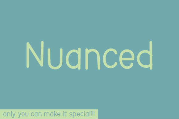 Nuanced: A Handwritten Font That Redefines Design