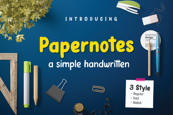 Papernotes: The Handwritten Font That Elevates Your Projects