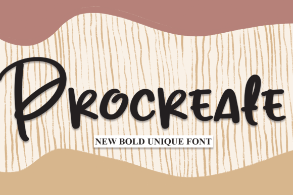 Procreate: A Handwritten Font for Creative Expression