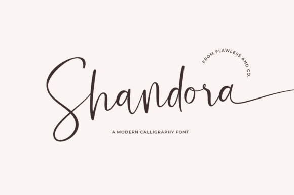 Shandora: A Handwritten Script Font for Modern Design