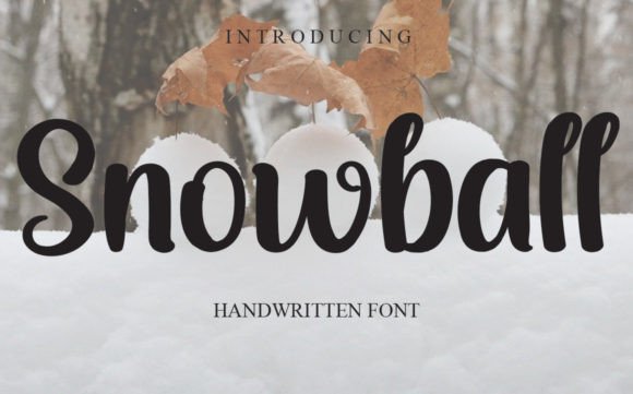 Snowball: A Delicate Handwritten Font for Romantic Design