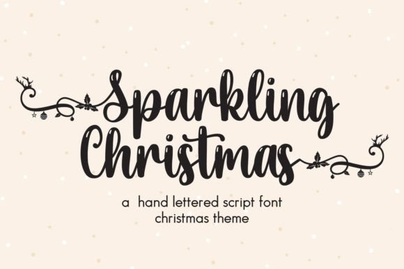 Sparkling Christmas Font: A Holiday Touch for Every Project