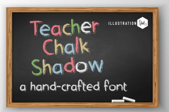 Teacher Chalk Shadow: A Handwritten Font with Charm and Character
