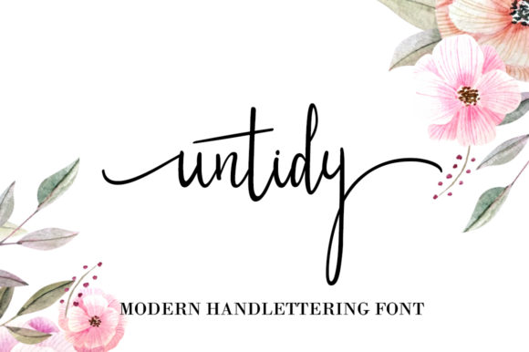 Untidy: A Modern Handwritten Font with Character