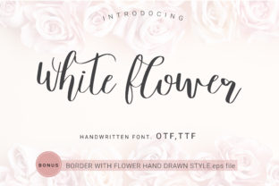 White Flower: A Handwritten Font That Elevates Design Workflows
