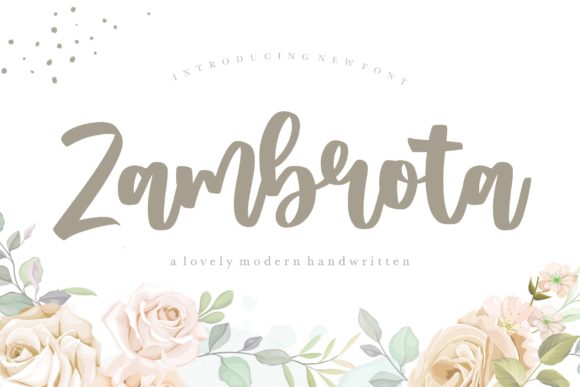 Zambrota: A Handwritten Font That Adds Soul to Your Designs